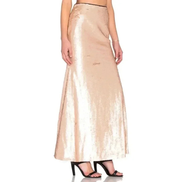 REVOLVE Lucy Paris Sequin Mermaid Maxi Skirt New Cocktail Holiday Glam Party - Picture 4 of 12